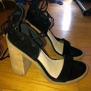 New heels with straps laces